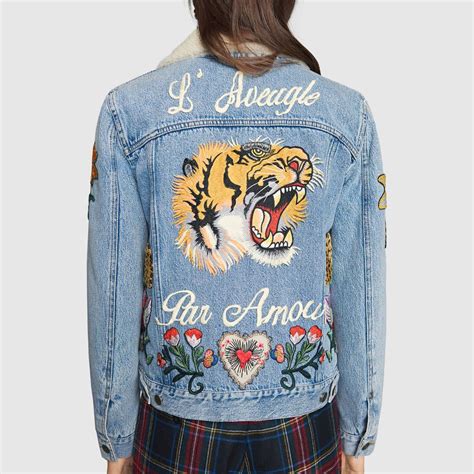 gucci denim jacket women|Gucci Jean Jackets for Women .